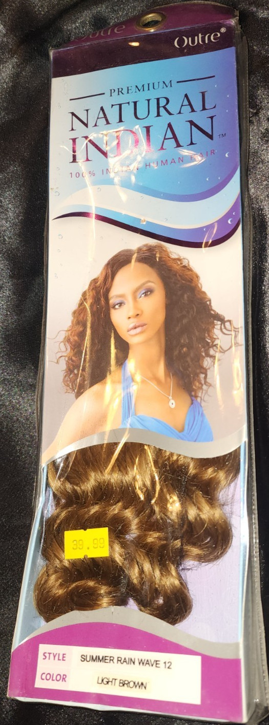 Outre Premium Natural 100% Indian Human Hair Weave 12″ Summer Rain or French