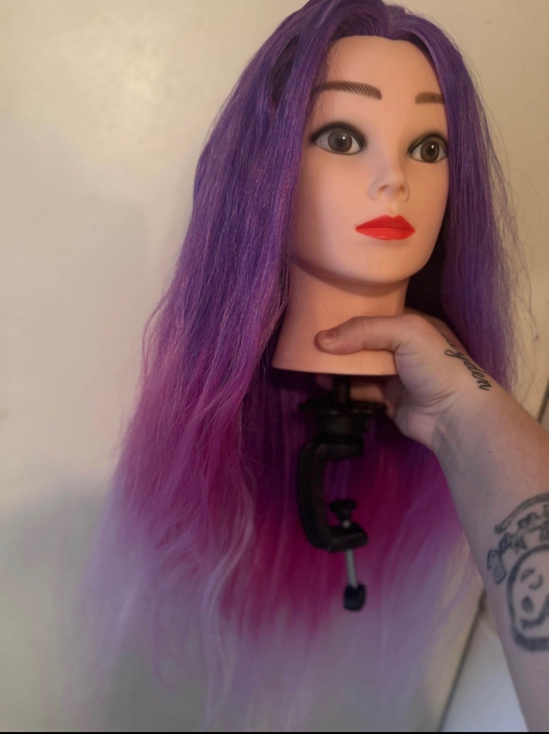 Women’s Multicolor Synthetic Hair Extensions Bundle w/ Tool Kit, Wig Cap Pouch