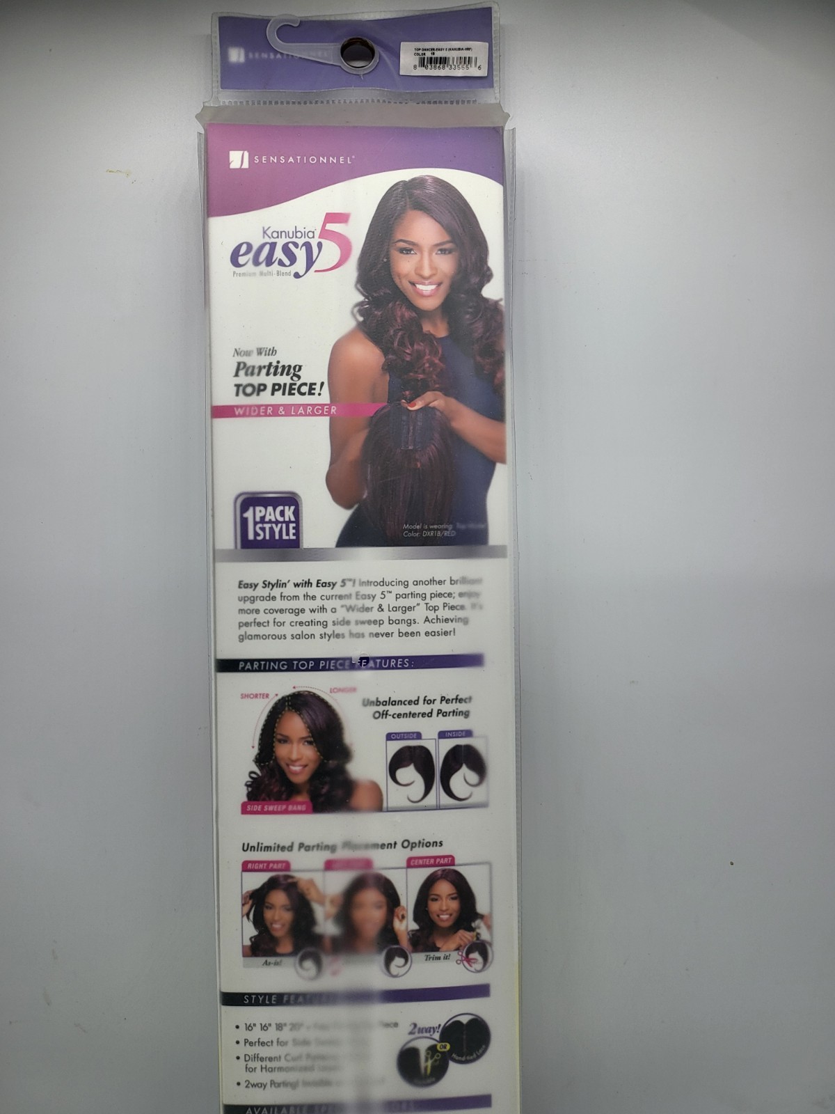 Senationnel Snap Top MODEL Weave 1pk 16 16 18 20 With Closure