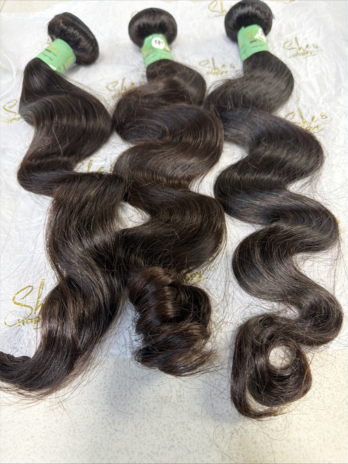 Malaysian Raw Human Hair SHES HAPPY HAIR 16,18,20in