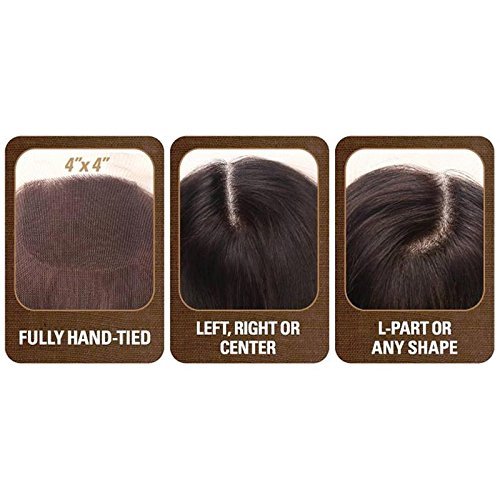 SILK FULL LACE TOP PIECE BODY 12″ 4X4 – SENSATIONNEL 100% BRAZILIAN REMI CLOSURE