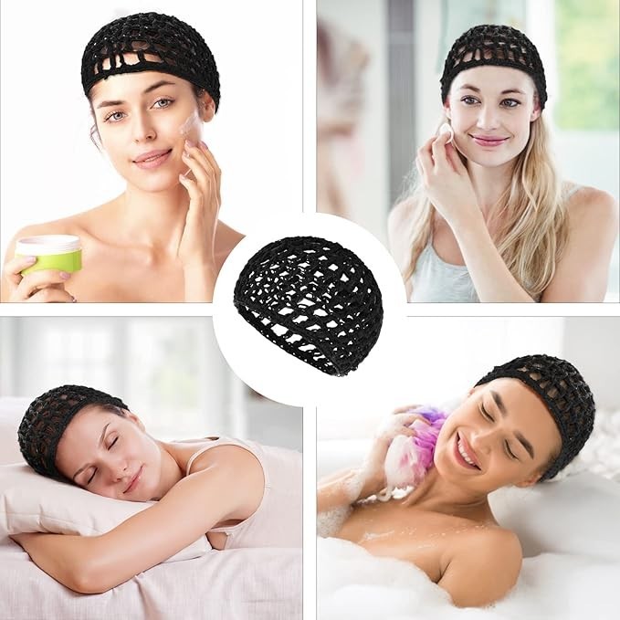 Thick Wig Cap Adjustable Mesh Net For Long Hair Braided Crochet Sew Weave Grip