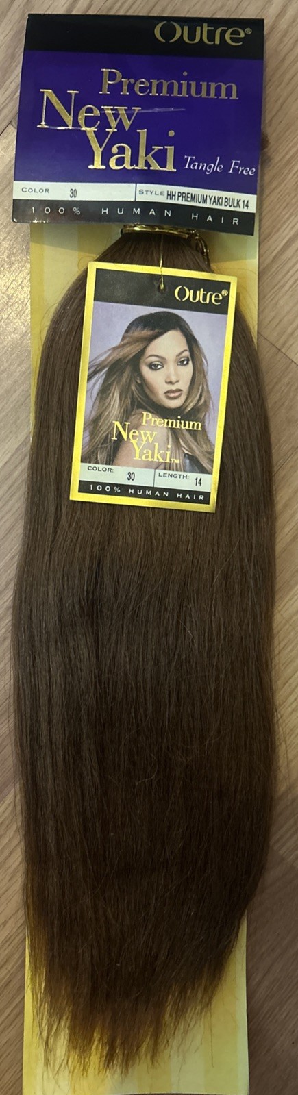 100% Human BULK Hair Extensions. 14” Inch. Color #30. 1 Pack For $25