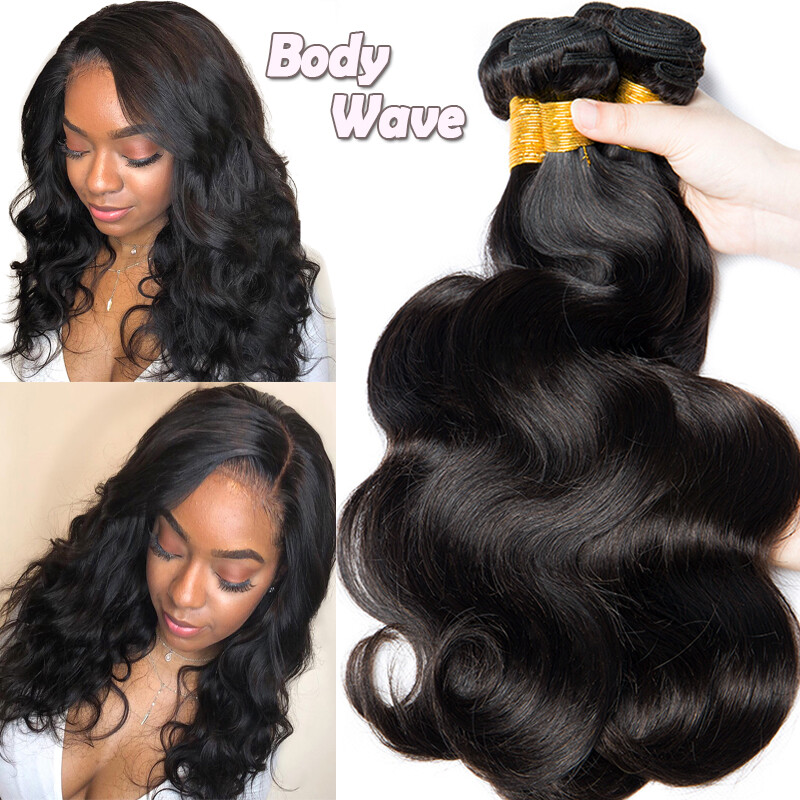 100% Virgin Human Hair Body Wave 3 Bundles 300G Unprocessed Brazilian Hair US