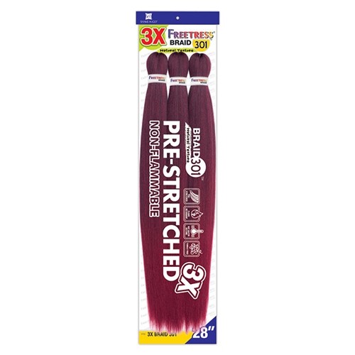 Freetress Pre-stretched braiding hair – 3X BRAID 301 28″