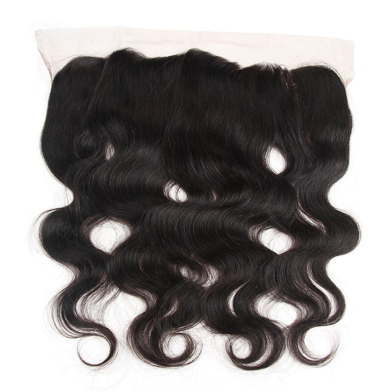 HD 13*6 Lace Frontal Indian 100% Human Hair Straight Body Wave 14-26inch
