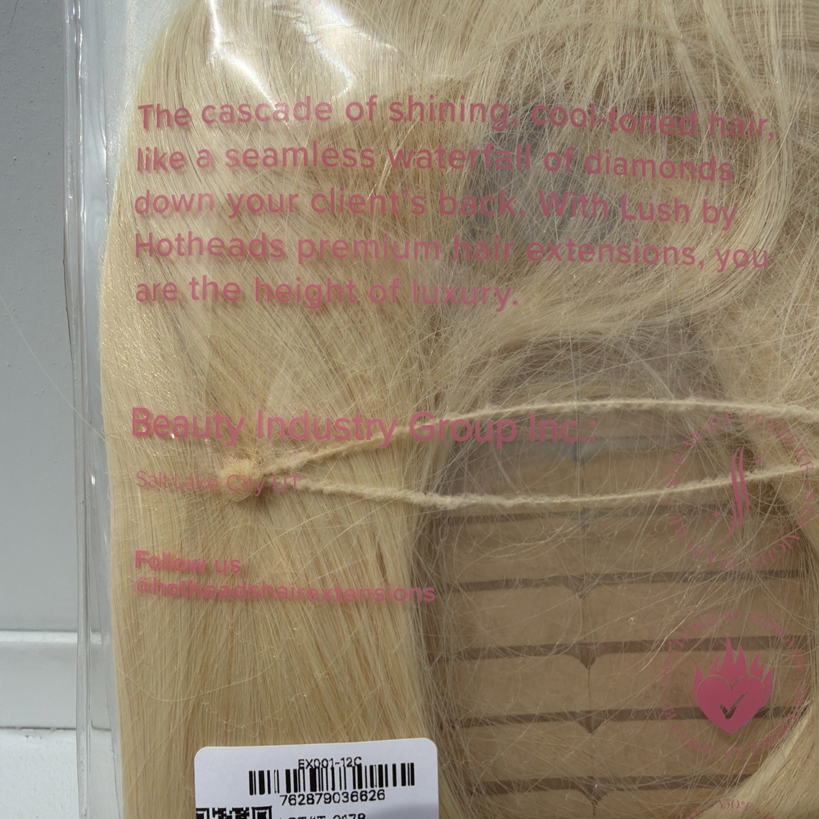 Hotheads Tape In Extensions LUSH Originals 16” 20 Pieces Topaz #60C Blonde NEW