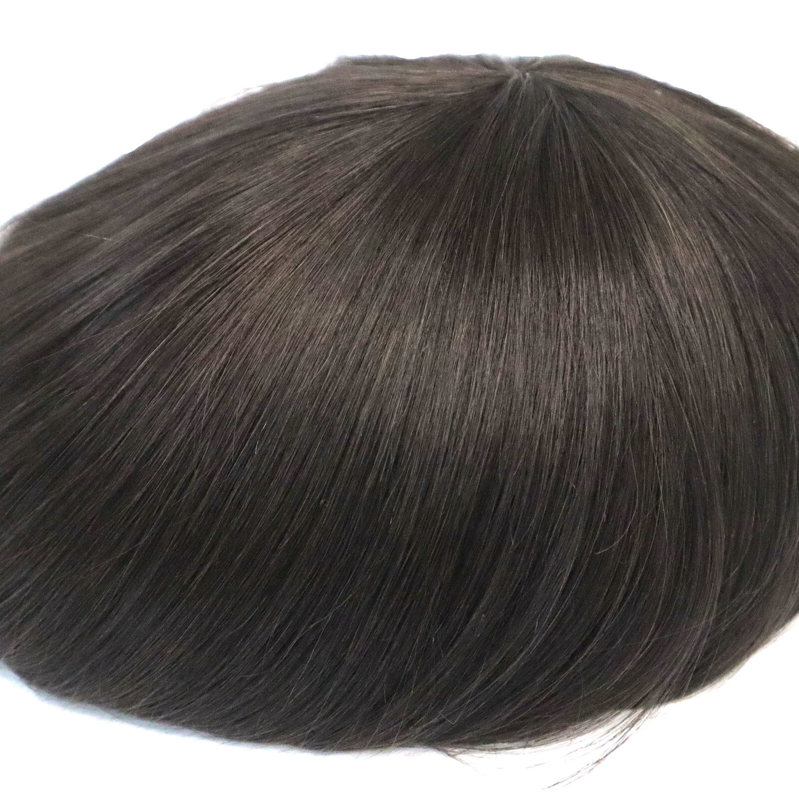 Mens Toupee Human Hair Replacement System Injection Thin Skin Hairpieces 8×10