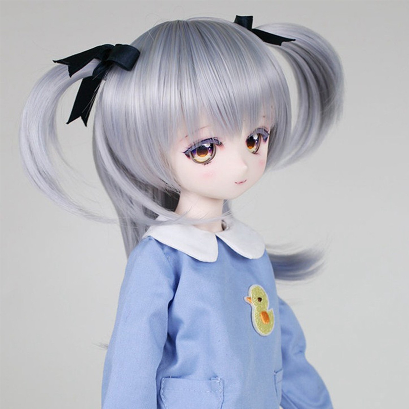 8in To 9in Doll Hair Wig High Temperature Fiber Mesh Long Curly Doll Hair