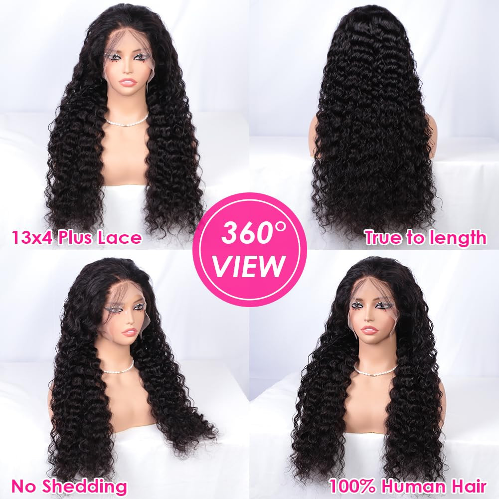 13×4 HD Transparent Lace Front Wigs Human Hair Pre plucked Bleached Knots