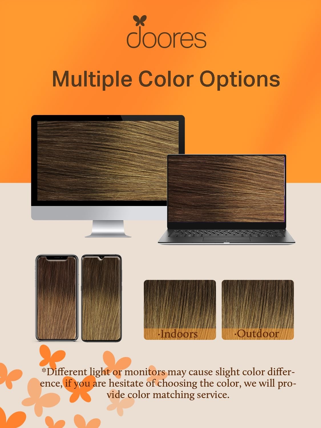 DOORES Medium Brown Highlighted Dirty Blonde 10″ 20g Human Hair Extensions