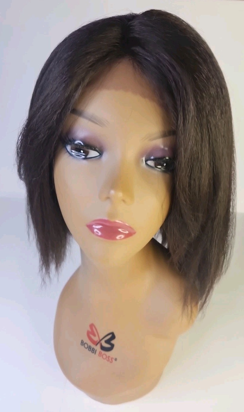 It’s a wig Swiss Lace Front Style Swiss Color P4/30 Medium Brown Wig .