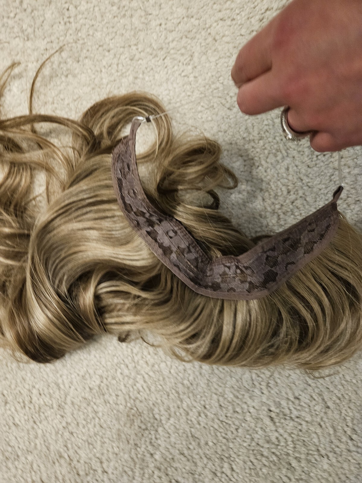 BEAUTIFUL Carmel Brown Invisible Extension WITH CLIPS Body Wave Hair