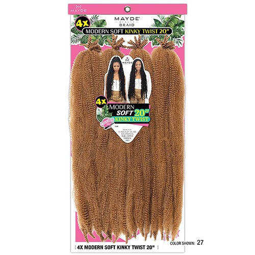 Mayde 4X Modern Soft Kinky Twist 20″