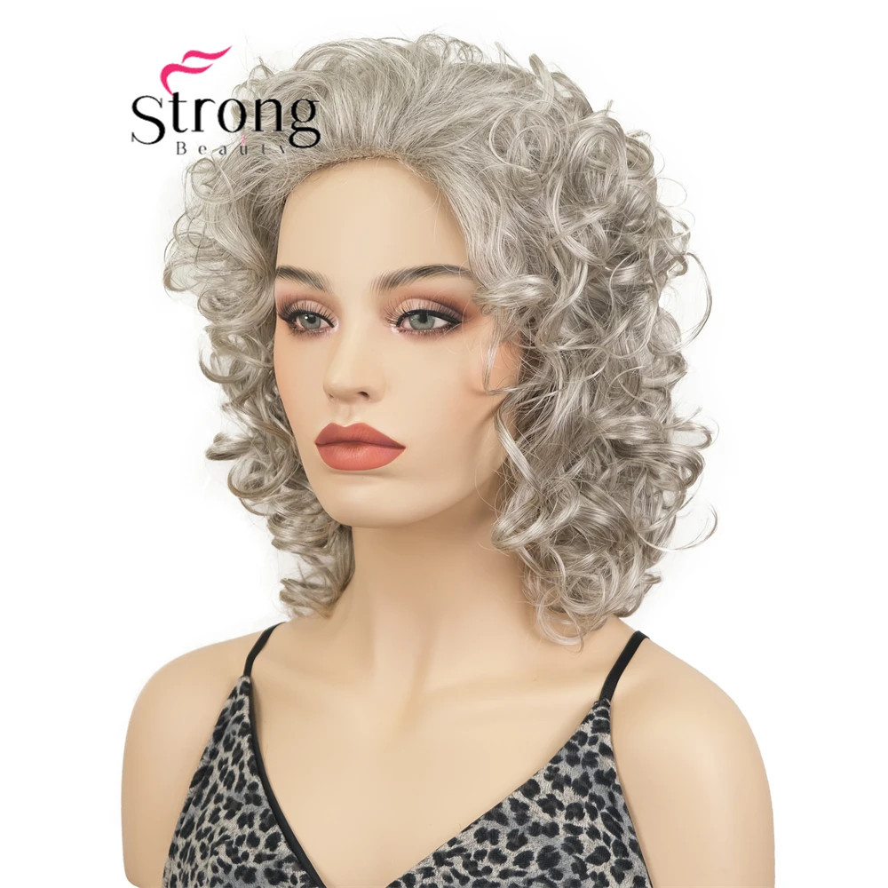 StrongBeauty Short Curly Wig Women Synthetic Natural Looking Daily Party Wigs