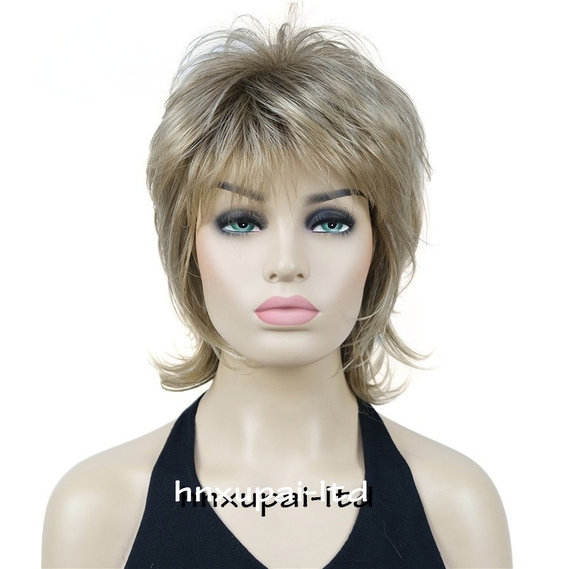 12 In Mid Length Women Natural Daily Shag Caples Wavy Layered Synthetic Hair Wig