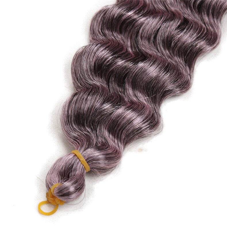 22″-28″ Deep Wave Twist Crochet Hair Afro Curls Ombre Braiding Hair Extensions