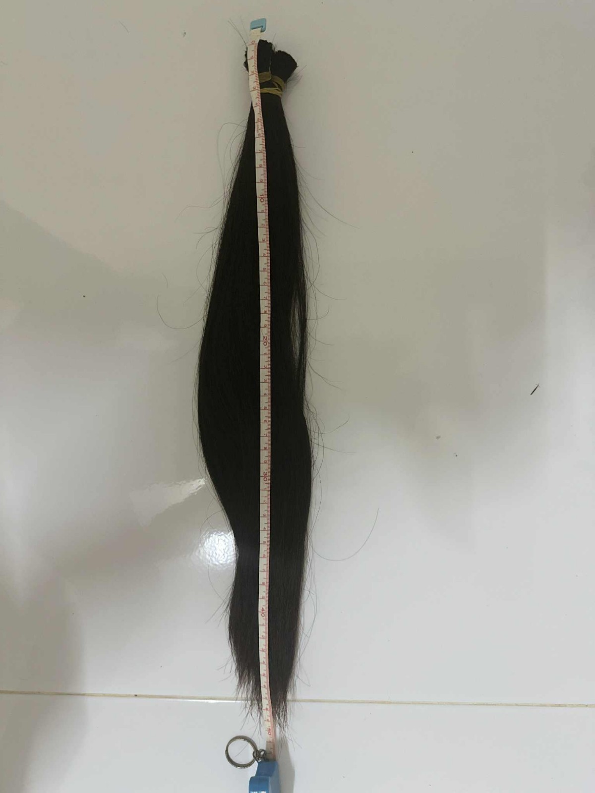 18″ 91g Virgin Natural Black Human Hair Ponytail Unprocessed A116