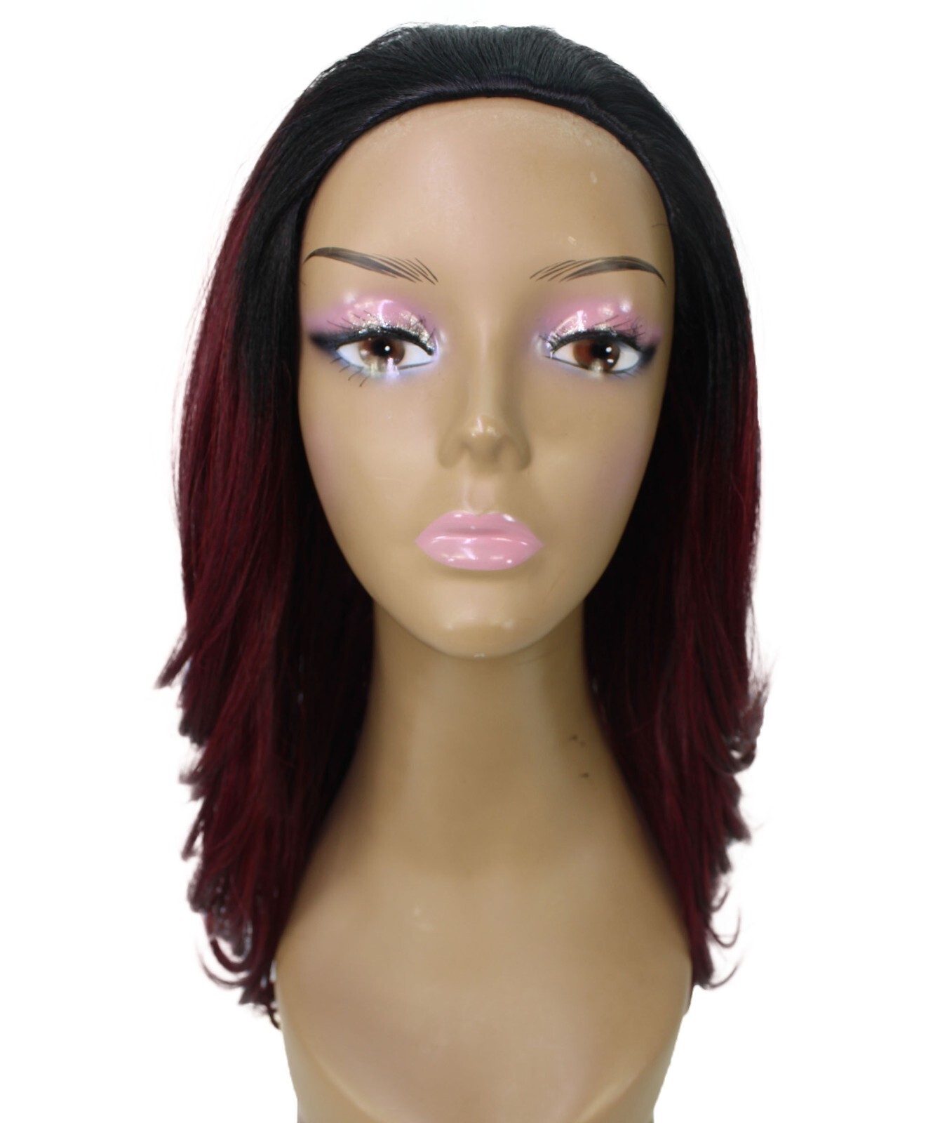 LUXLUXE Leal Curly Layer 18″ Half Wig Mix Human Hair and Synthetic Fiber BH-0008