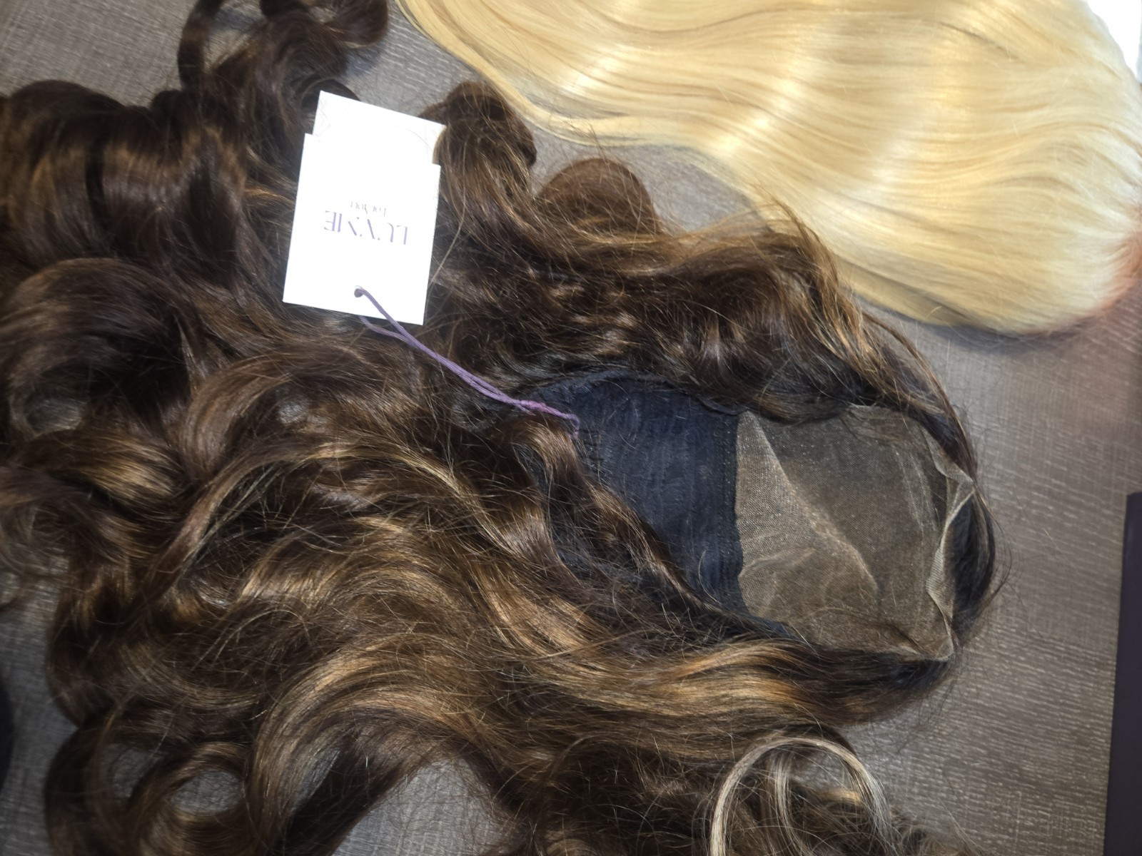 Luvme And Unice Human Hair Wig Blonde/Brown/Black 5 Total =1 PRICE