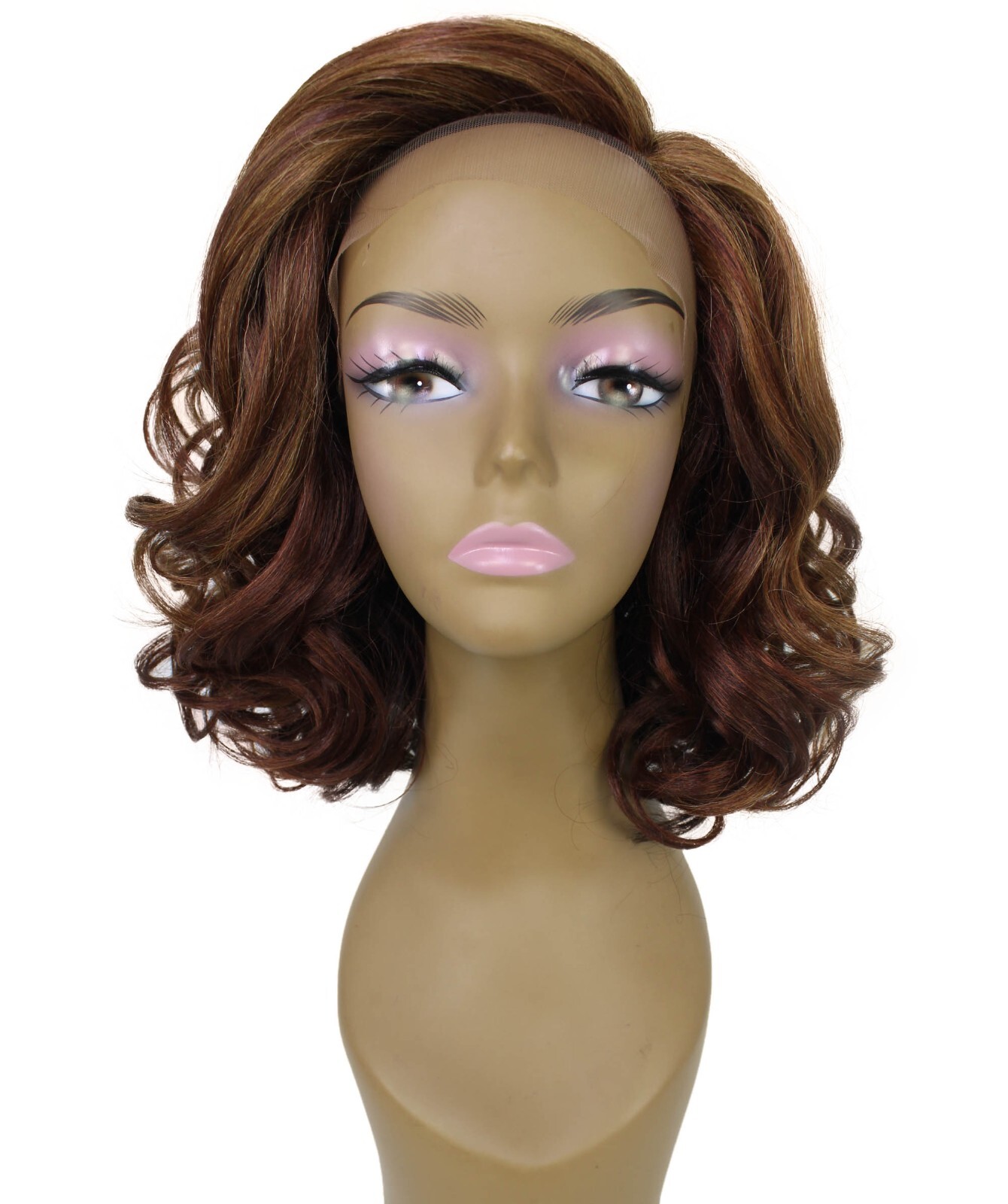 LUXLUXE Aliyah Wavy Layer 12.5 in Long L Part Wig, Heat Resistant Fiber, BL-0146