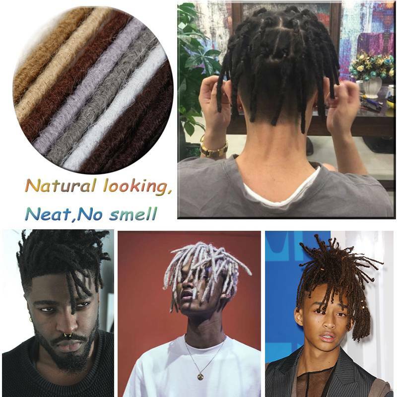 6-12″ Real Natural As Human Dreadlock Briading Hair Extension Black Brown Blonde