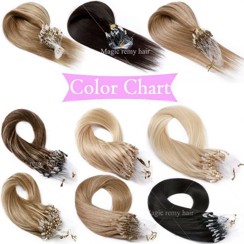 300S THICK Russian Human Remy Loop Micro Ring Tips Beads Hair Extensions Blonde