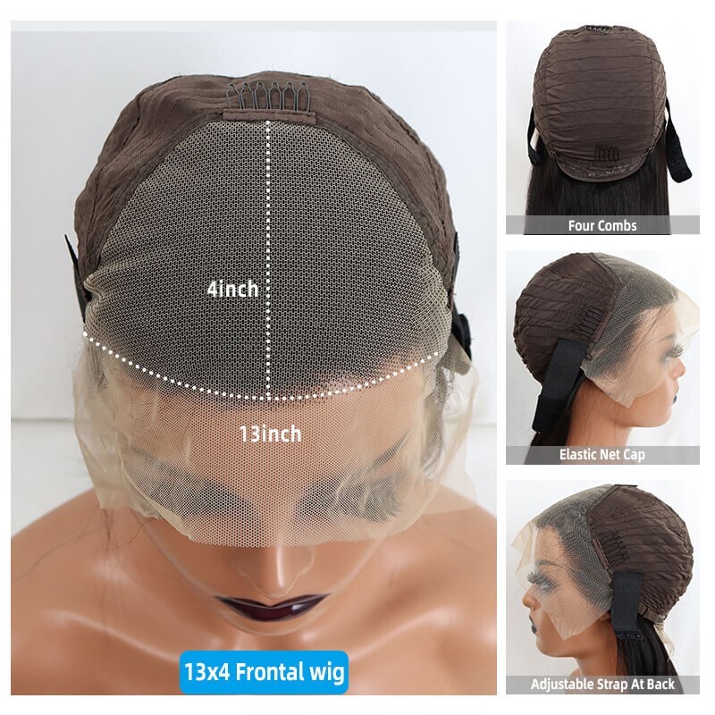 Sunature Human Hair Wigs 13X4 Full Lace Jerry Curl Black 150% 180% 8-14 inches