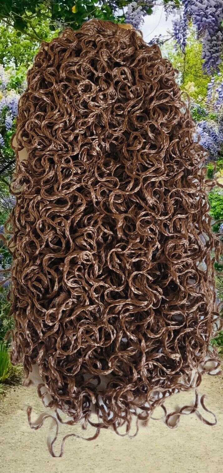 Handmade Crochet Super Jumbo Braid Micro Curl Light Auburn(27) same as 3pkgs