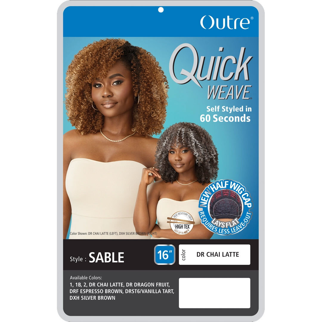 Outre Synthetic Half Wig Quick Weave – Sable
