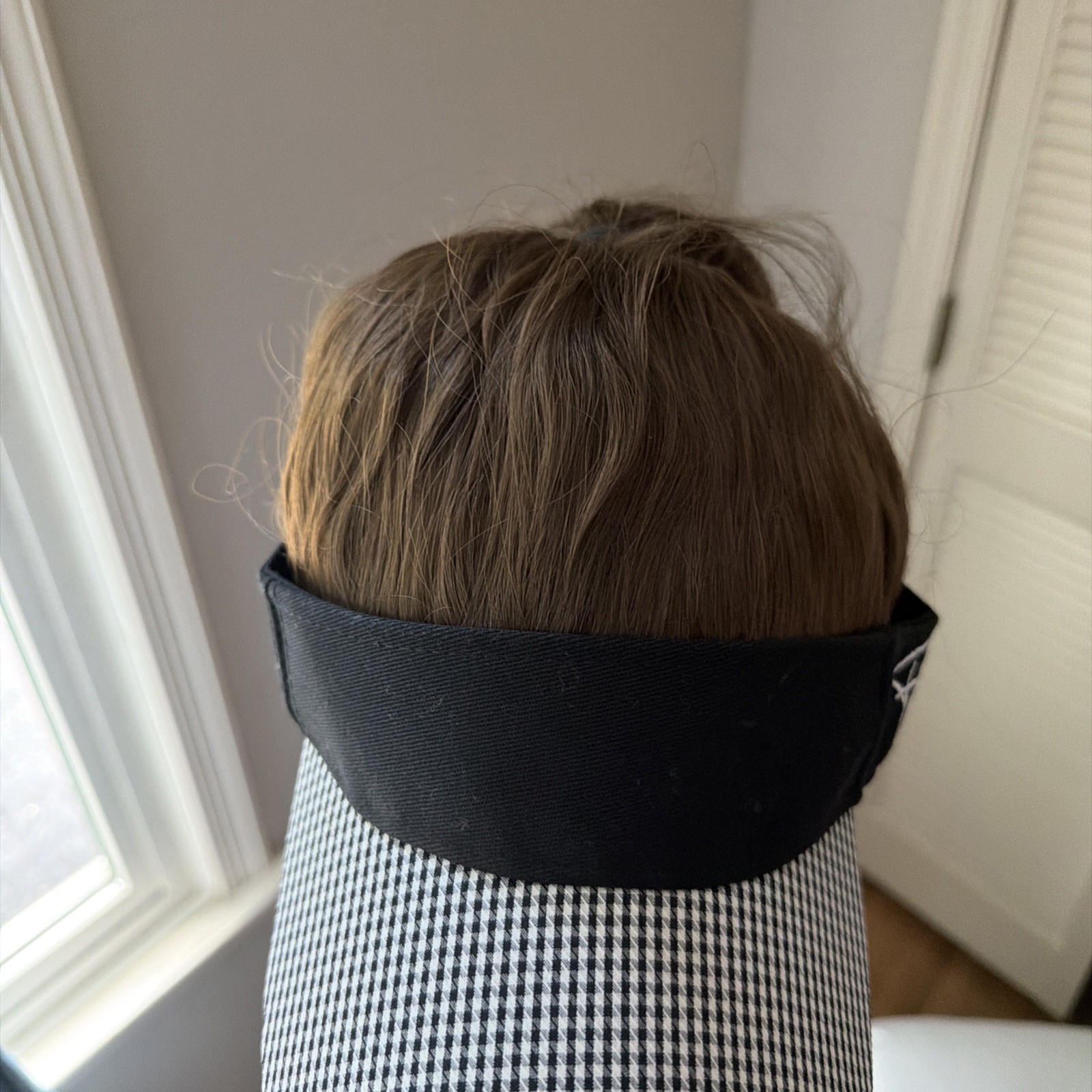 Baseball Cap with Hair: Brown Ponytail Black Hat Hair Freedom