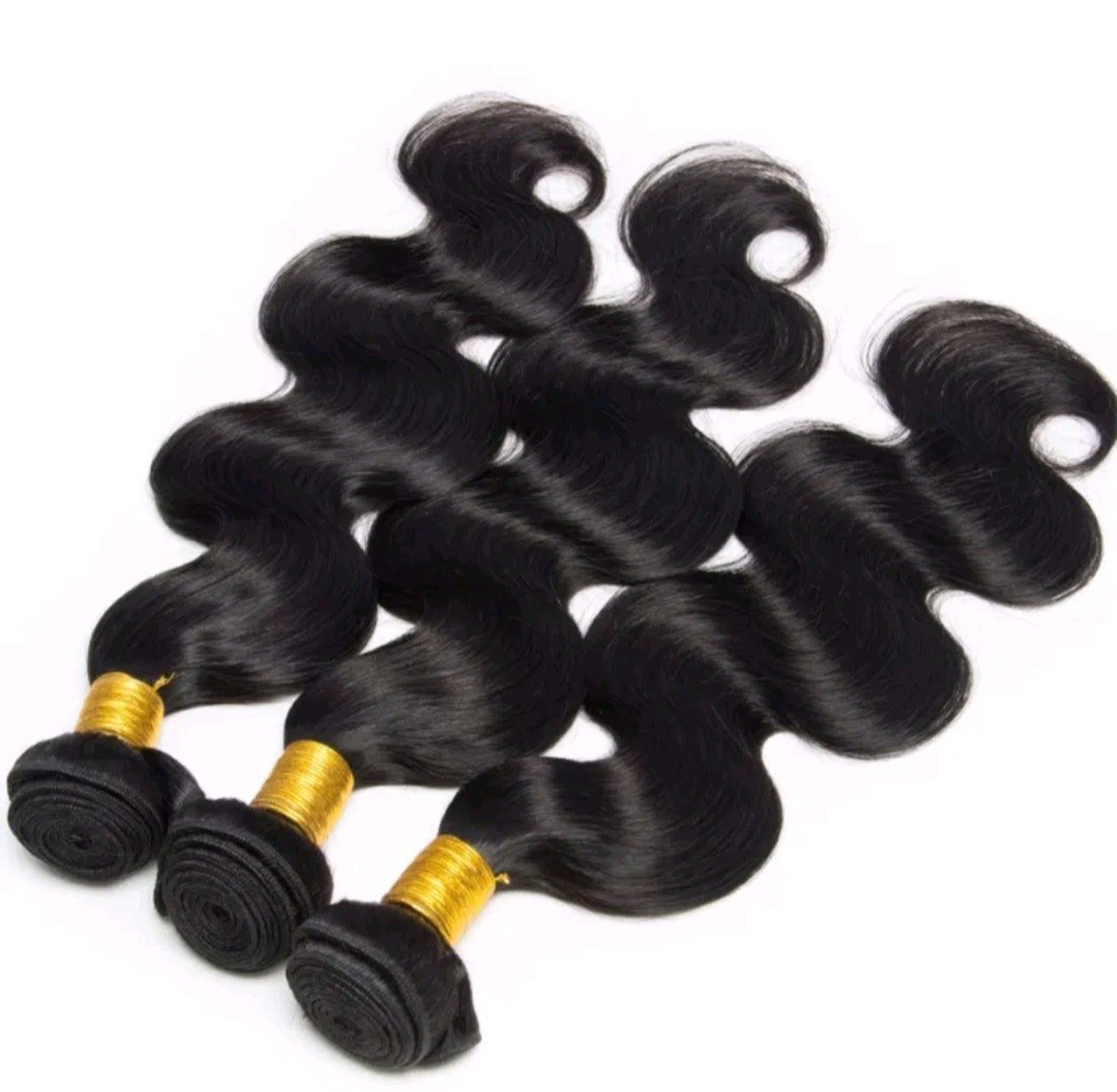 12A PERUVIAN VIRGIN HUMAN HAIR BODY WAVES 20+20+20&20INCHE 4X4 CLOSURE 350g 1B#