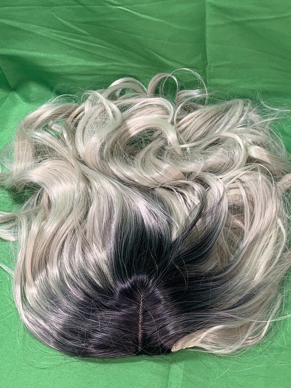 WIG Sexy Wig Mixed Black And Blonde Soft Silky Daily Wear With Clip Cosplay Hair