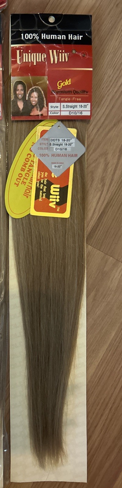 100% Human Hair Ext. 18”inch. Color #10/16. Blond. 1 Pack For $45