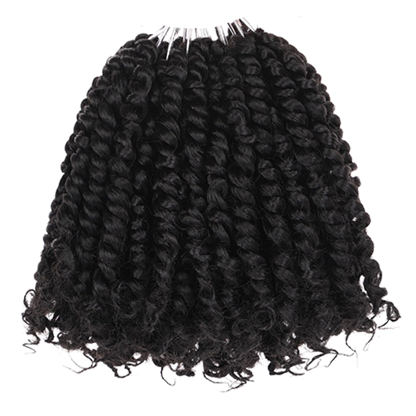 6 Inch Pre Twisted Passion Twist Hair 8 Packs Natural Black Short Crochet Bom…
