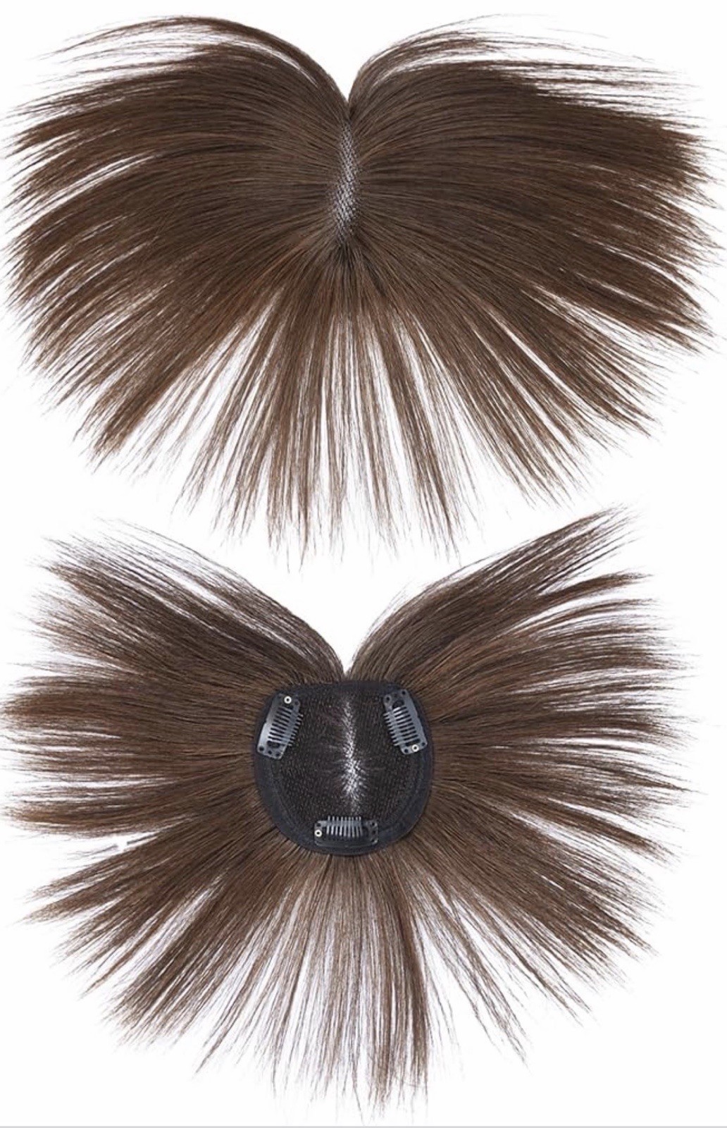 Clip in Hair topper for men, 3.5″X3.5″