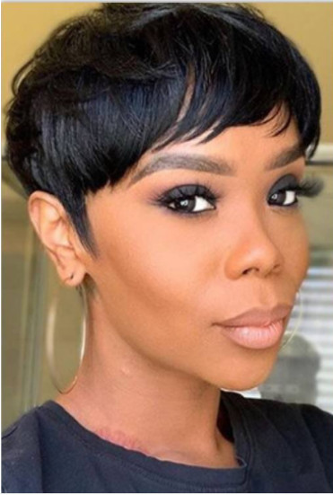 Pixie Cut Wigs Human Hair for Black Women Short Wigs Glueless