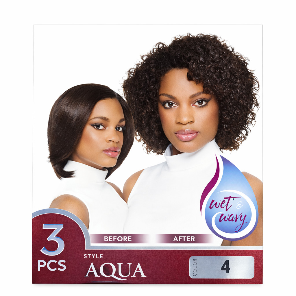 Outre Velvet Remi Wet & Wavy Human Hair Weave 3 PCS Set Aqua Breeze & Tropical
