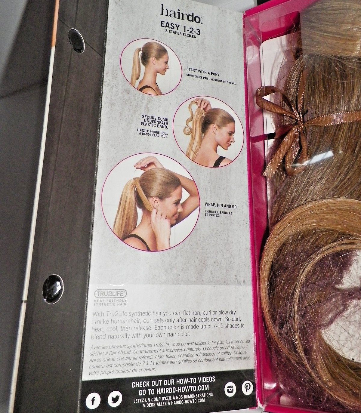 Hairdo 18″ Dark Blonde Simply Straight Pony Tail Buttered Toast R1416T