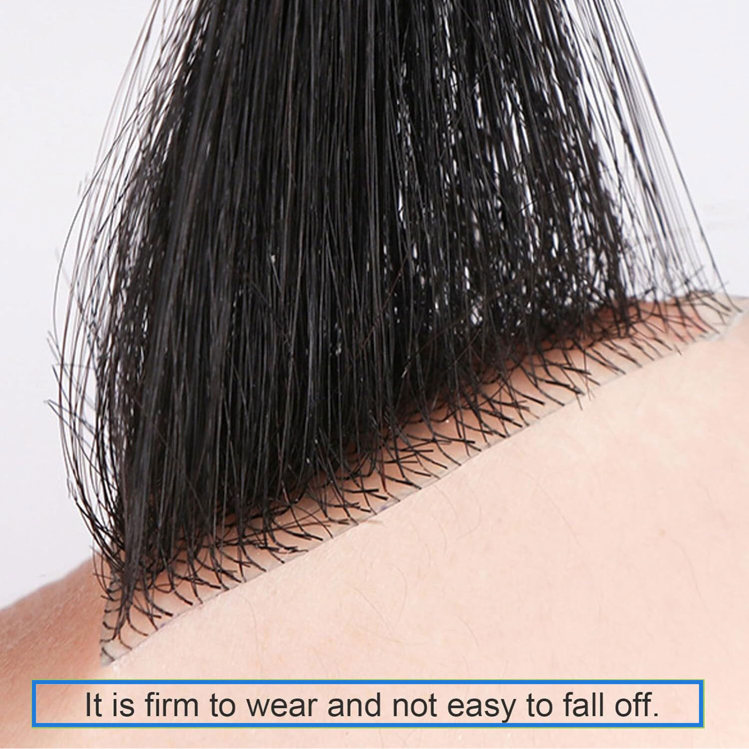 Front Hairline 100% Human Hair Patch Full Skin Base Cover-Up Topper Piece Toupee