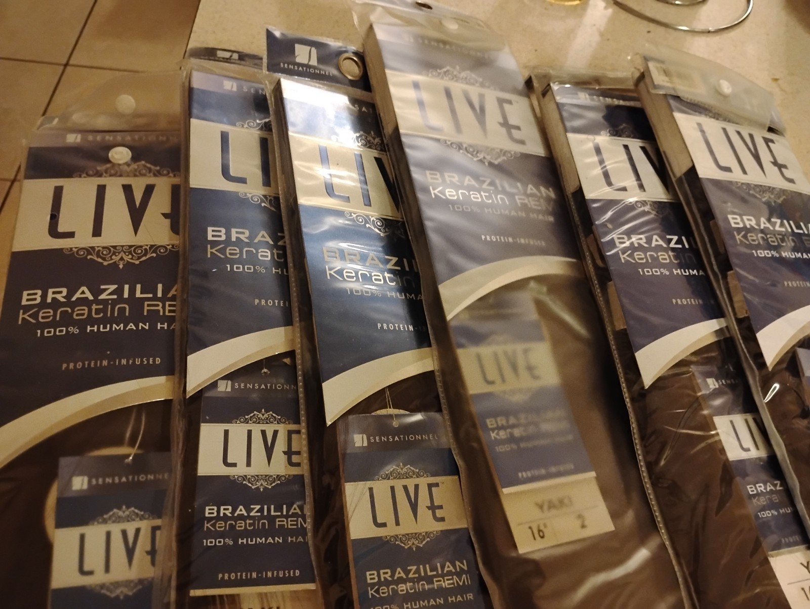 Live 100% Brazilian Keratin Human Hair 18,16,14,12 And 8 Inch