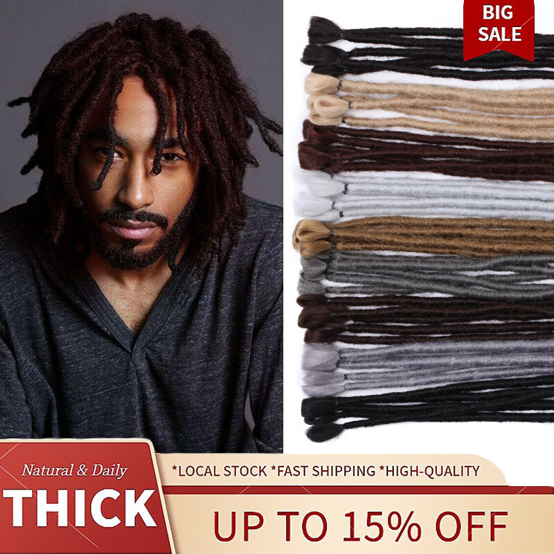 Short Dreadlocks 6″-12″ Hippie Dreads Lock Extensions Handmade Crochet Braids US