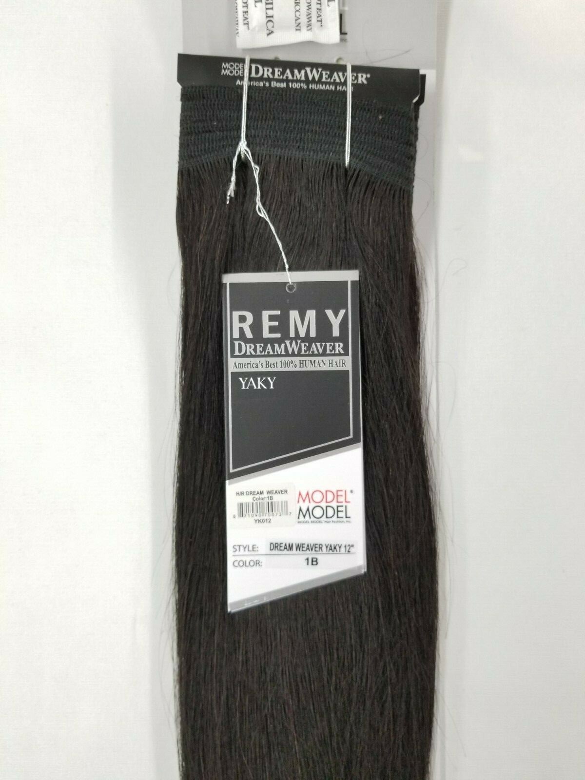 2 Packs ModelModel Remy Dreamweaver Yaky 100% Human Hair Extension 12″~Off Black