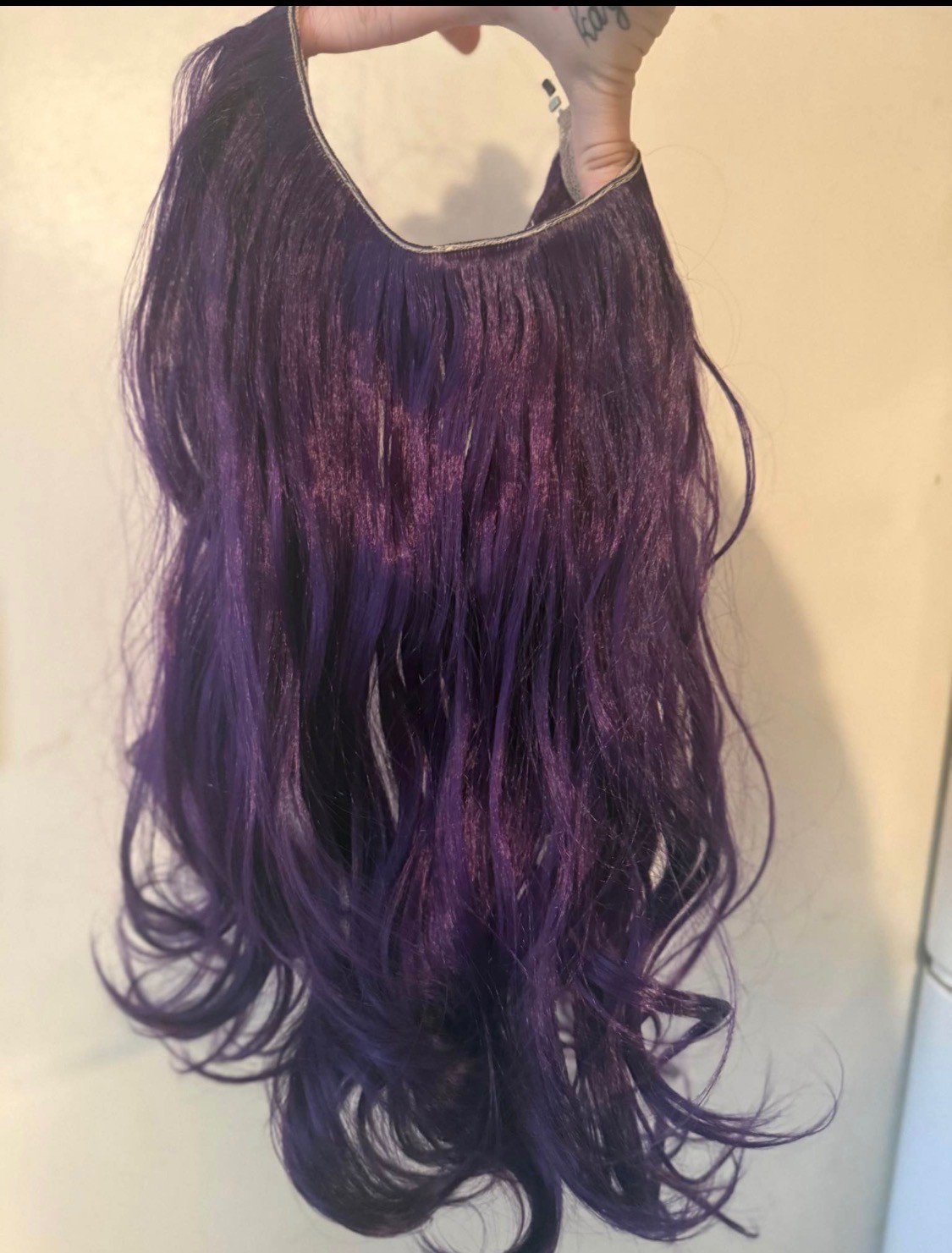 Women’s Multicolor Synthetic Hair Extensions Bundle w/ Tool Kit, Wig Cap Pouch