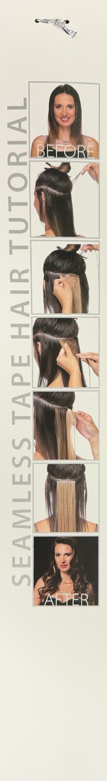 Sepia Sunset Ultra Premium Remy 100% Human Hair 18″ Tape-In Extensions 12pcs #1