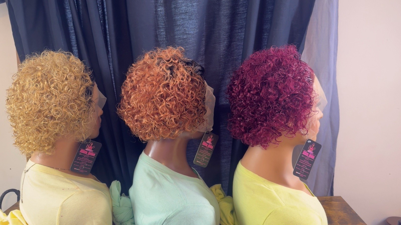 Madeline Unit_Pixie Cut Custom Color 13X1 HD Lace Frontal Human Hair Wig