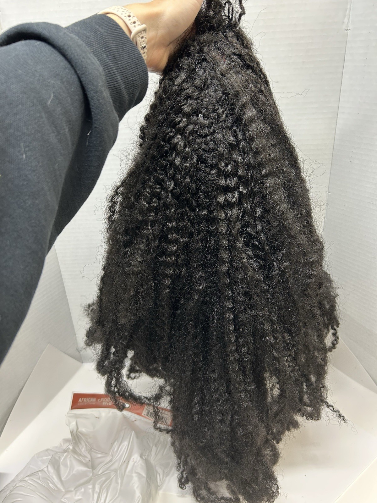 Sensationnel African Collection Crochet Wig Curly 1B Black 100% Premium Fiber