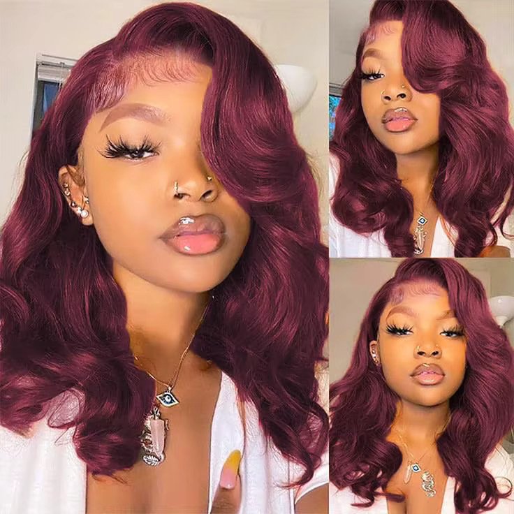 10inch Bob Wig Human Hair 13×4 Frontal Lace Wig Body Wave HD Lace Front Wigs