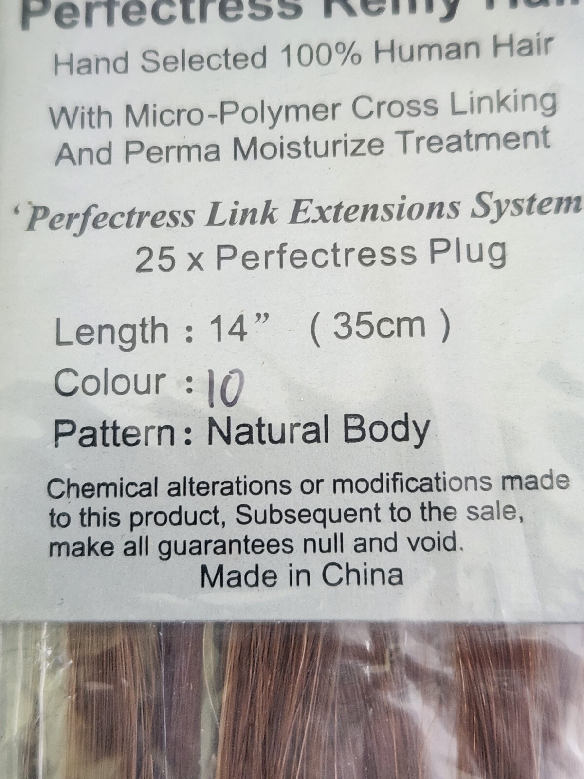 PerfecTress Remy Hair Plugs 14″ Light Brown (#10) 25x Lot Of 11pks Natural Body