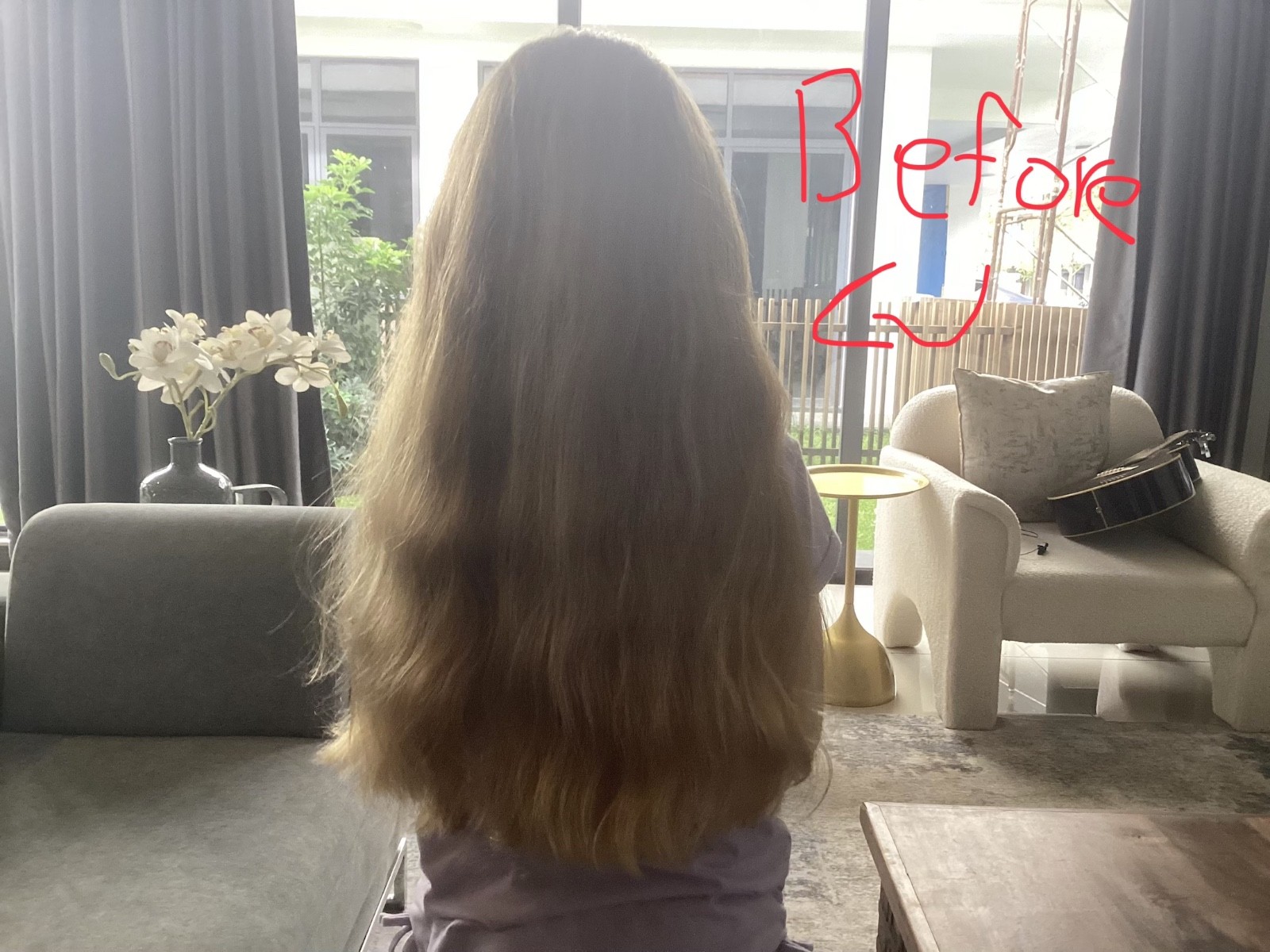 12” Virgin Human Hair Light Brown Ponytail Girl Child Thick Smoke-Free